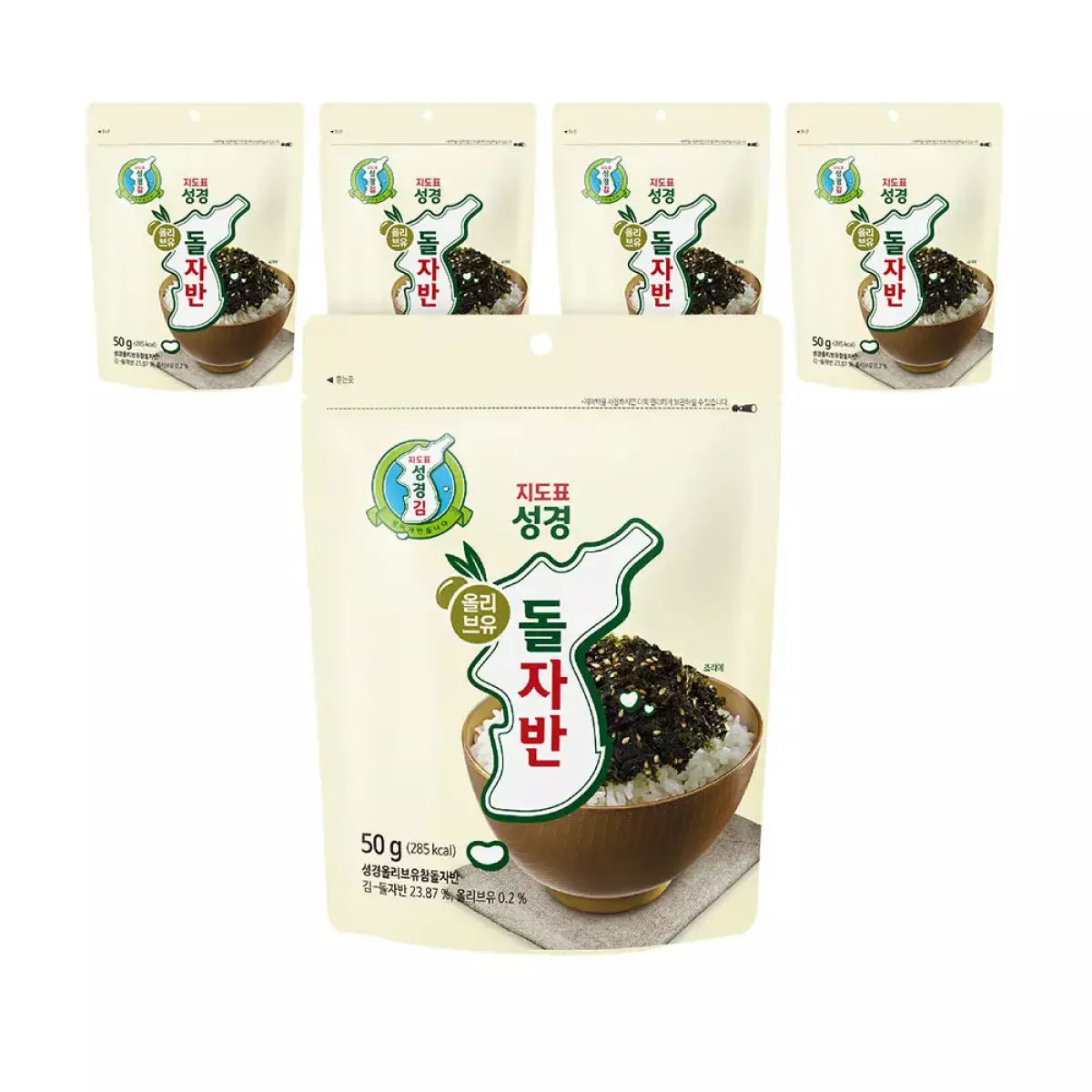 성경김 올리브유 참돌자반 50g 5봉