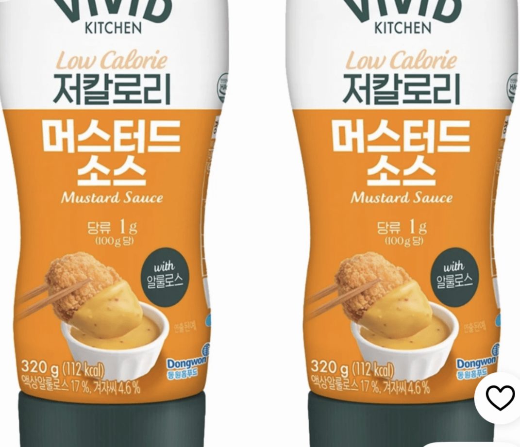 비비드키친 저칼로리 머스타드소스 320g x2