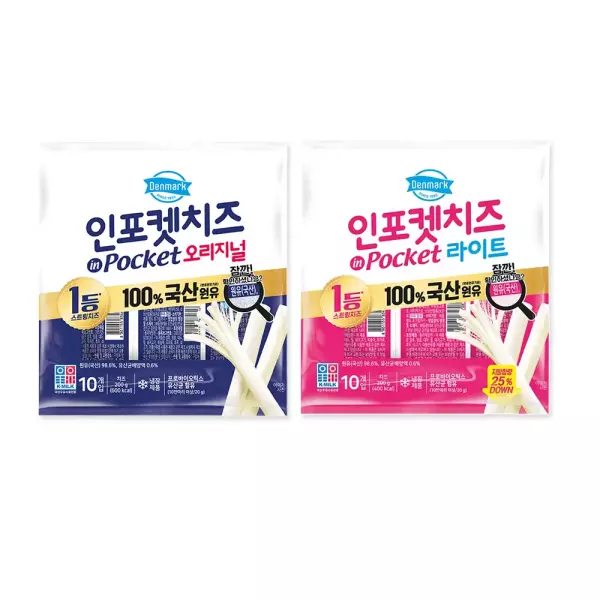 동원 덴마크 인포켓 치즈 20g 30개