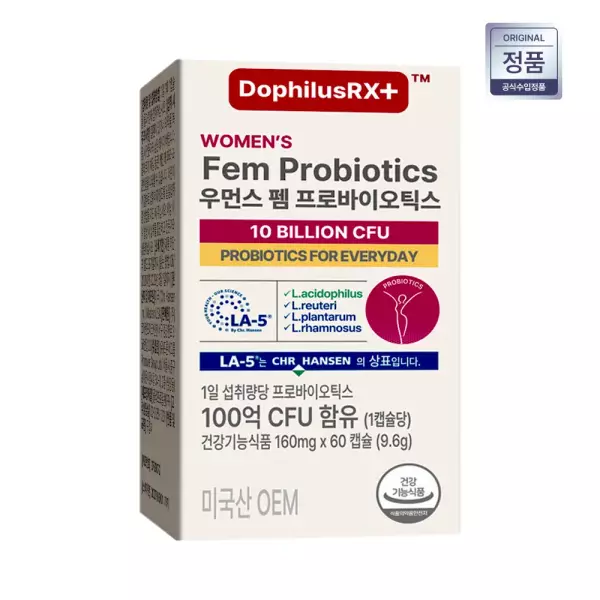 펨 도피러스 알엑스 여성 유산균 60캡슐