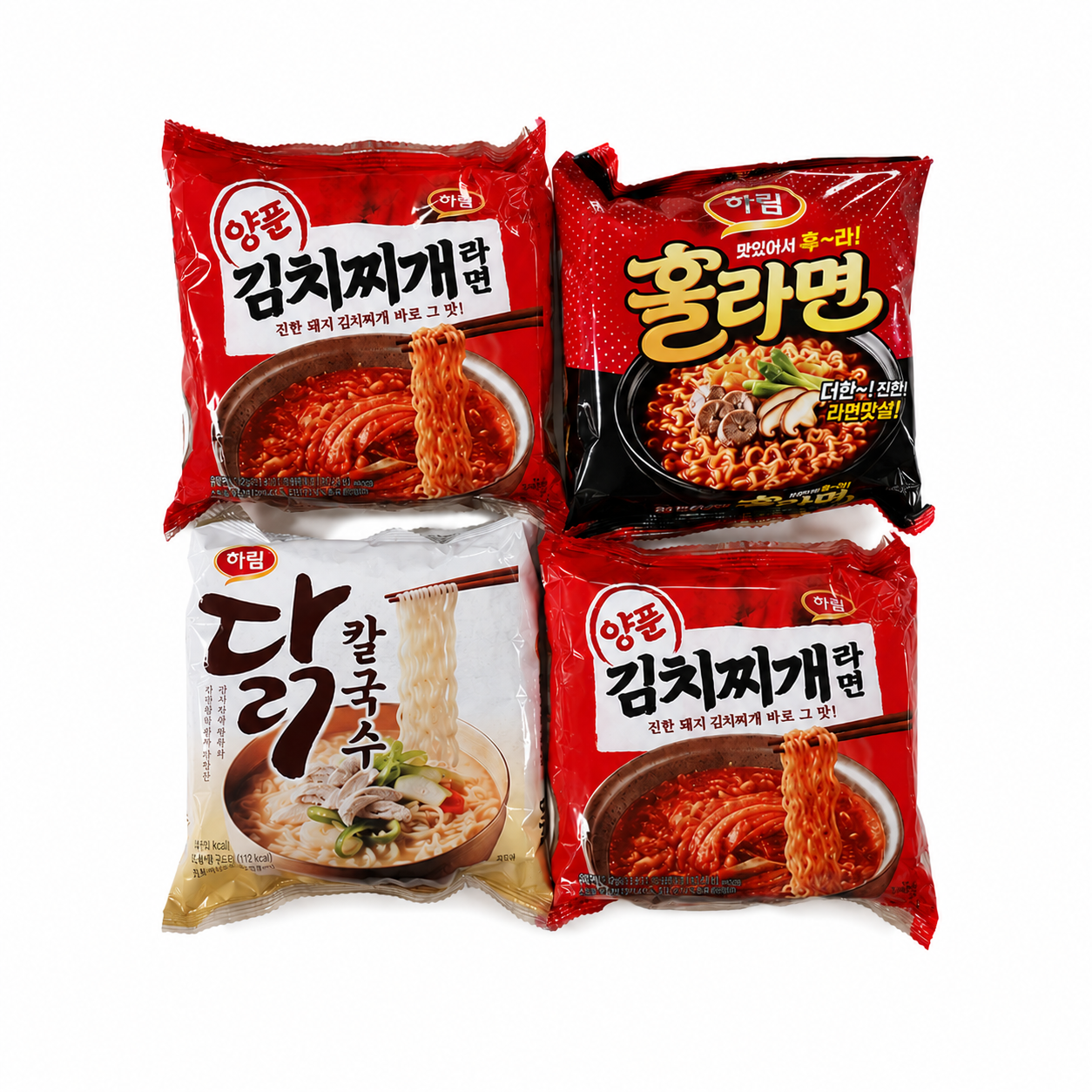 하림 양푼김치찌개·훌라면·닭칼국수 세트