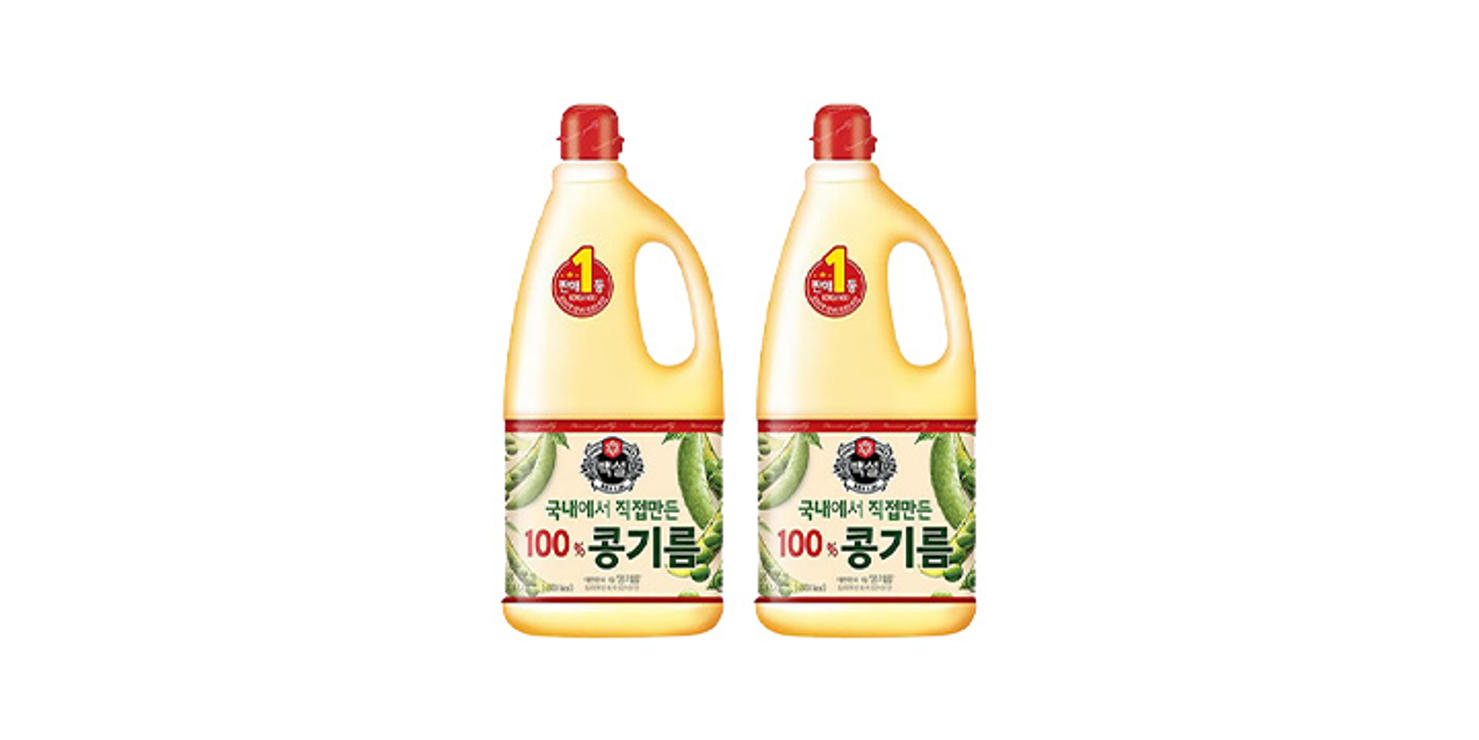 백설 콩기름 1.8L 3개