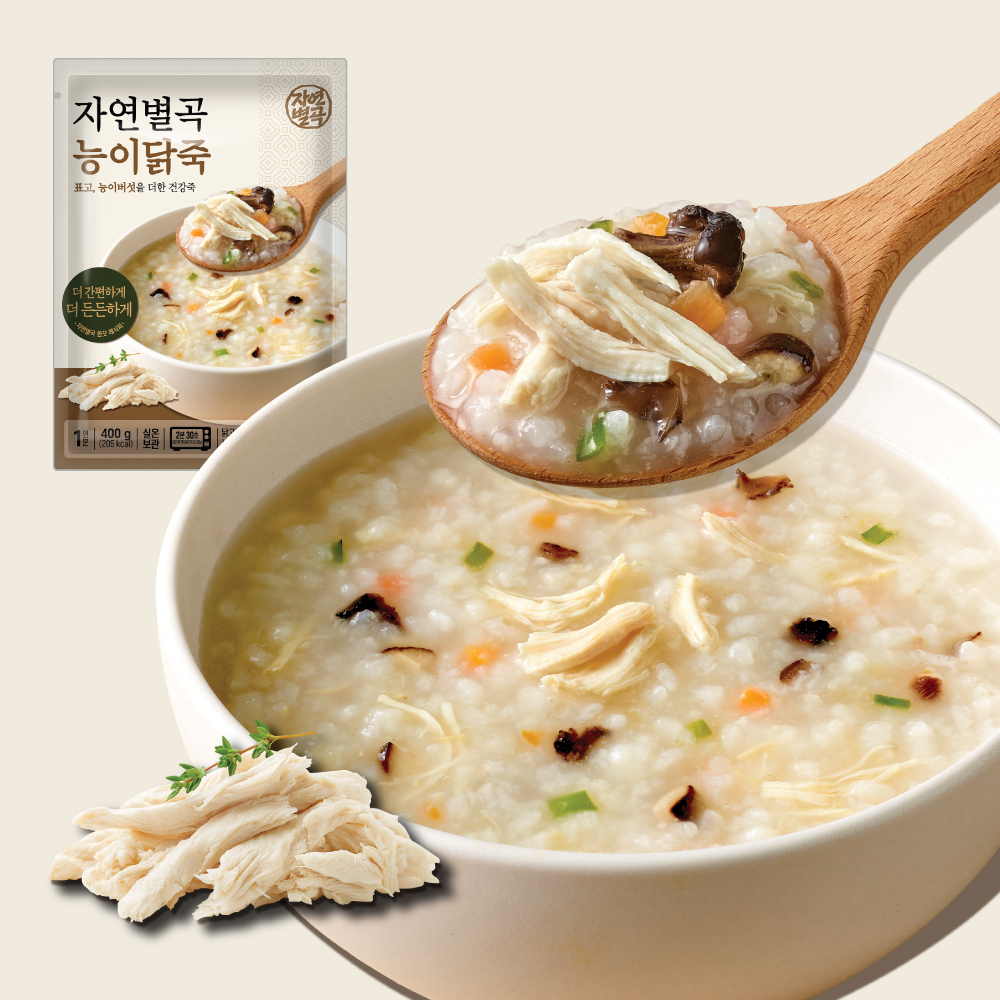 자연별곡 능이닭죽 400g 3개