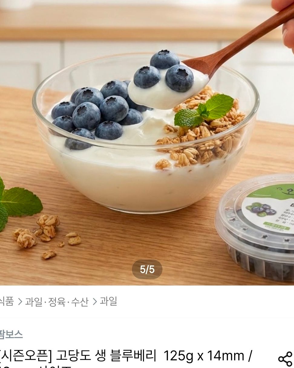고당도 생 블루베리 125g
