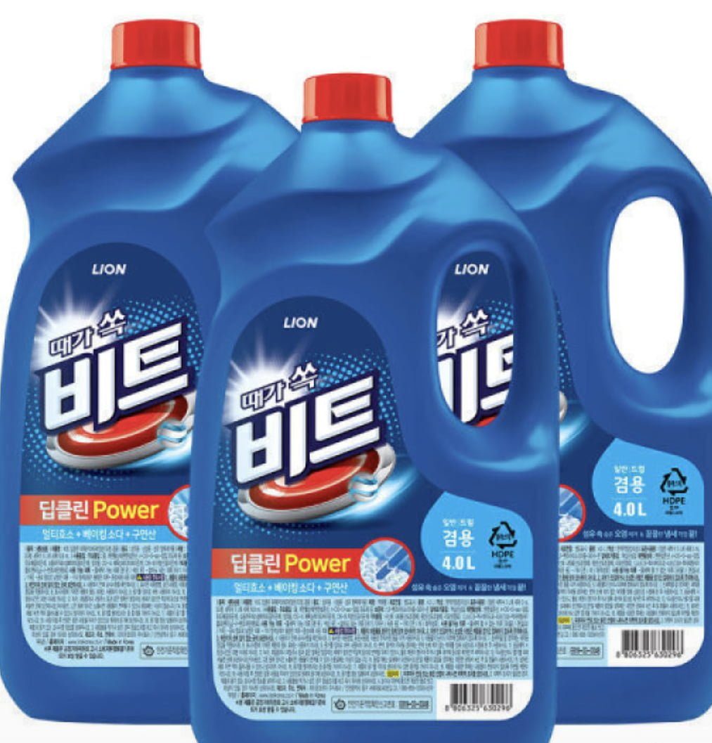 비트 액체세탁세제 일반드럼 겸용 12L