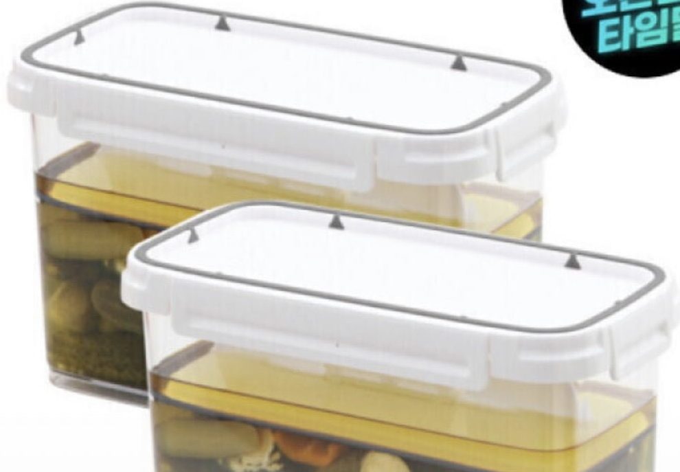 스카이락 오이지 장아찌용기 2500ml 2개