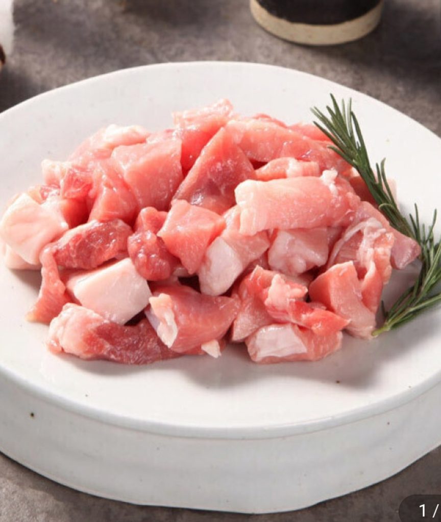 산들한돈 1등급 한돈 찌개거리 2kg