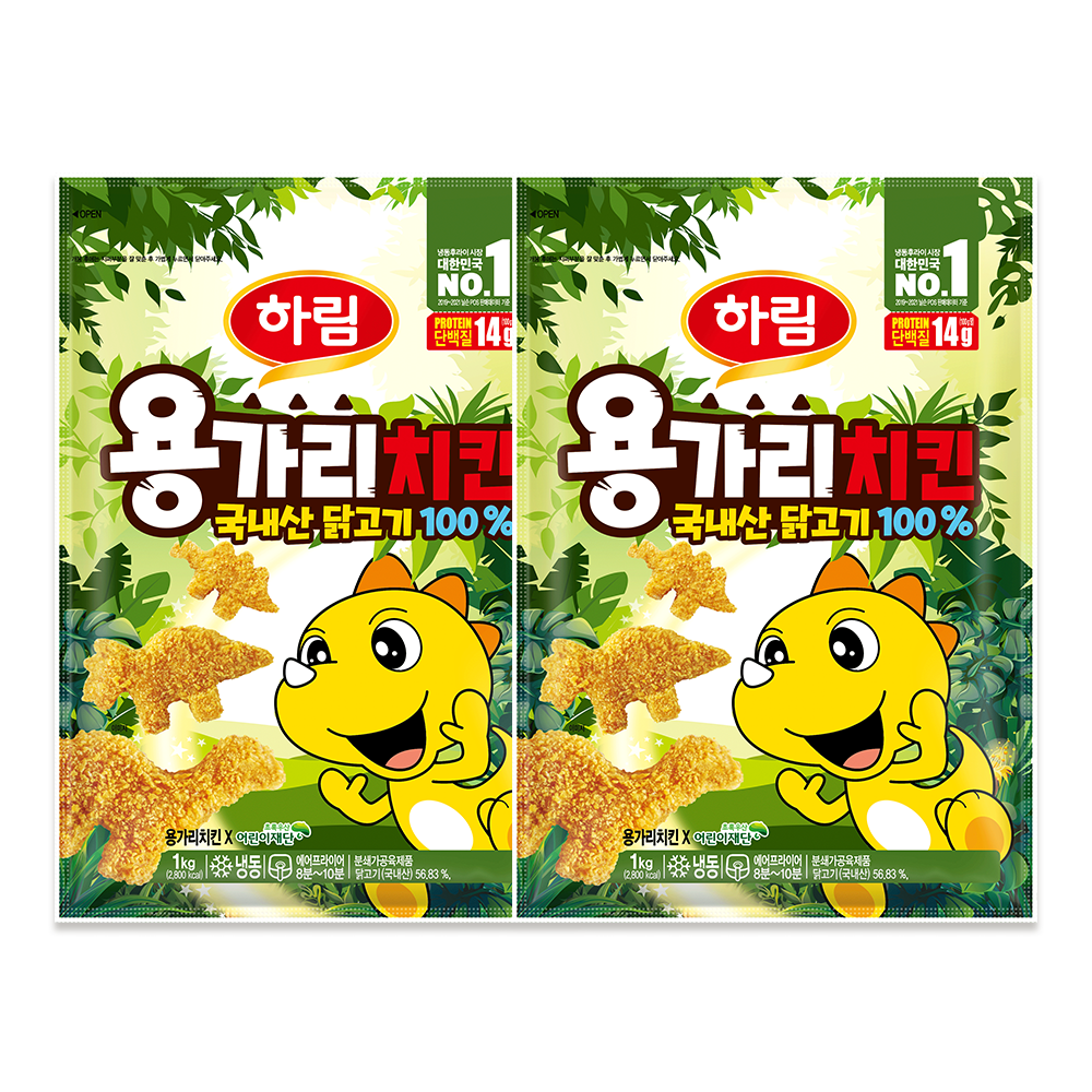 하림 용가리치킨 1kg 2봉