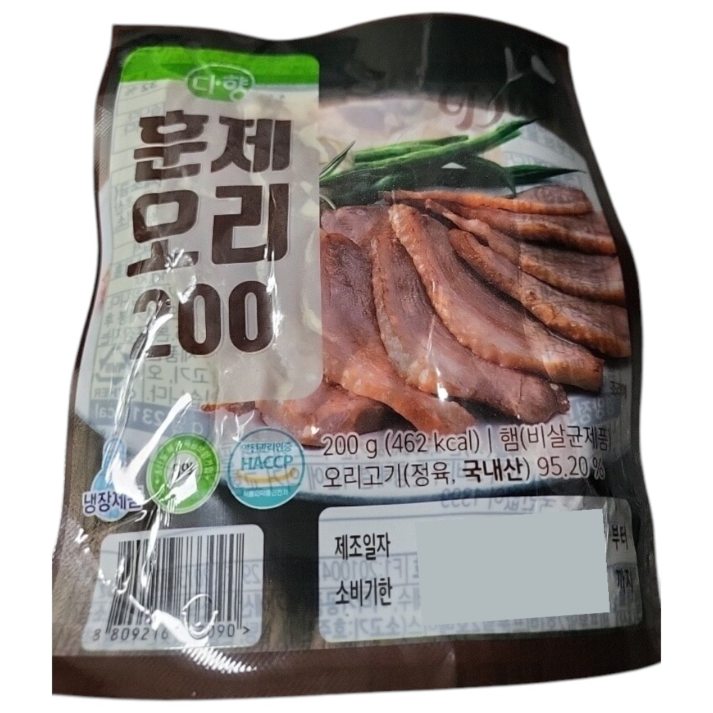 다향훈제오리 200g×6